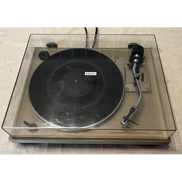 Bandeja Giradiscos Pionner Pl-512 - Made In Japan -impecable Gris Acero