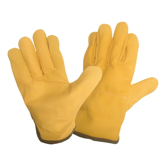 Guante Vaqueta  Sencillo Tipo Ingeniero / X 12 Pares