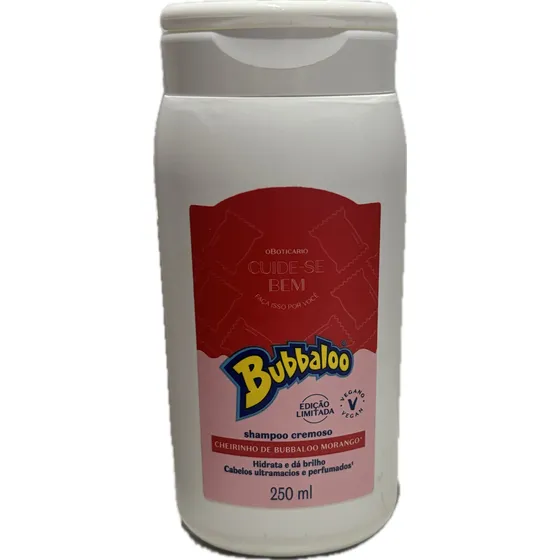 Shampoo Bubbaloo Morango O Boticario