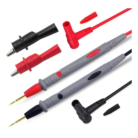 Cables Punta De Tester Multímetro 1000v 20a Pinzas De Prueba