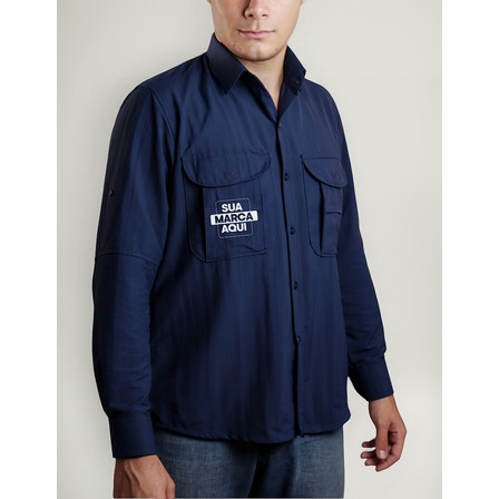 Kit 8 Camisas Botão Personalizas Brk Jaleco Uniforme Uv50+ Kit 8 Camisas Botão Personalizas Brk Jaleco Uniforme Uv50+