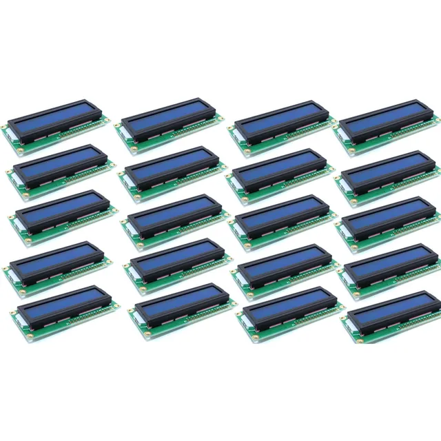 Display Lcd Pantalla 16x2 Fondo Azul Arduino Pic 20 Piezas