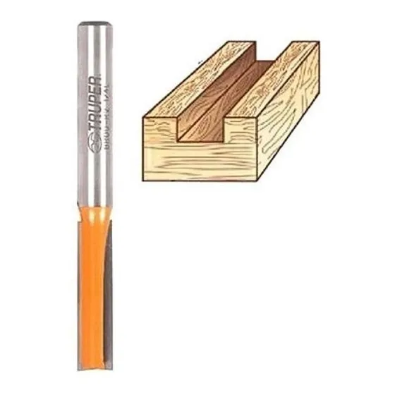 Fresa (broca) Corte Recto 1/4  X 1 Truper 11453