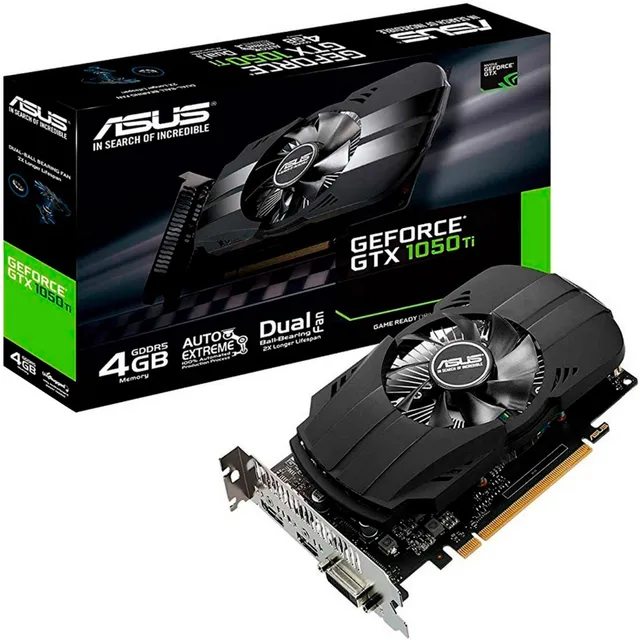 Tarjeta de video Nvidia Asus Phoenix GeForce 10 Series GTX 1050 Ti PH-GTX1050TI-4G 4GB