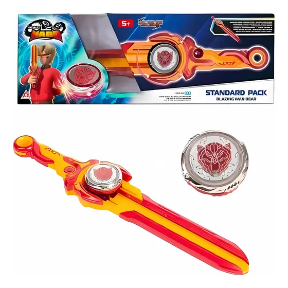 Set Espada Lanza Trompo C/luz Infinity 5 Modelos Blei Bleid
