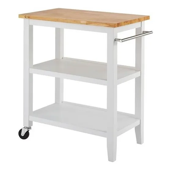 Carrito De Cocina Con Tope En Madera Maciza