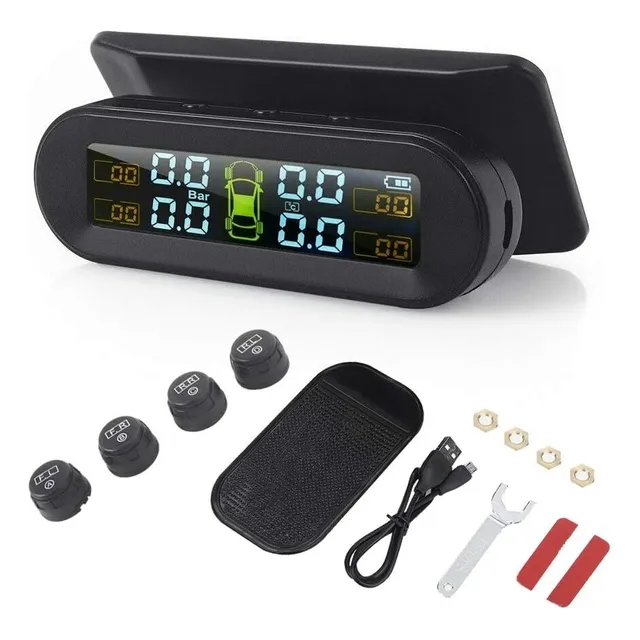 Monitor Inalámbrico De Presión De Neumáticos 4 Sensores.