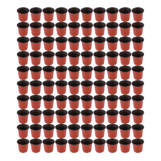 100 Macetas Bicolores De 7 Pulgadas 100 Macetas Bicolores De 7 Pulgadas