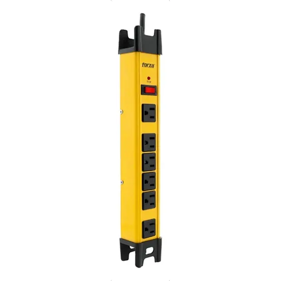 P Supresor De Picos Forza Fsp-806 1200 Joules 6 Tomas Color Negro | Cuotas sin interés