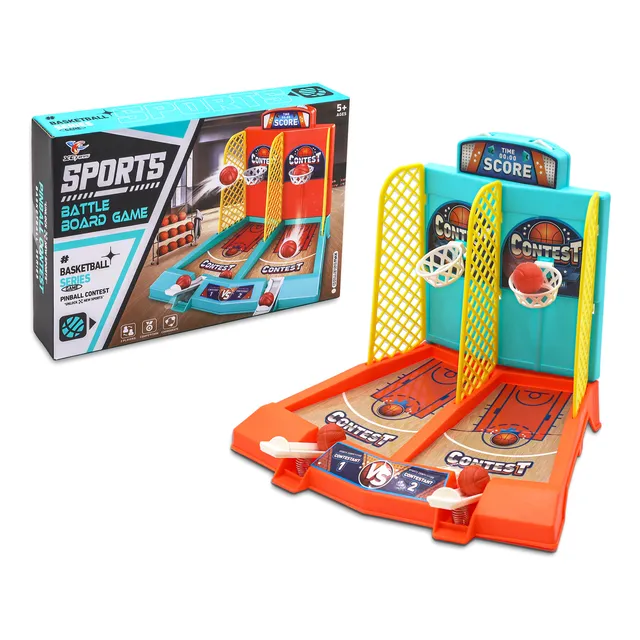 Basket Game Juego De Mesa Para Embocar Doble Aro
