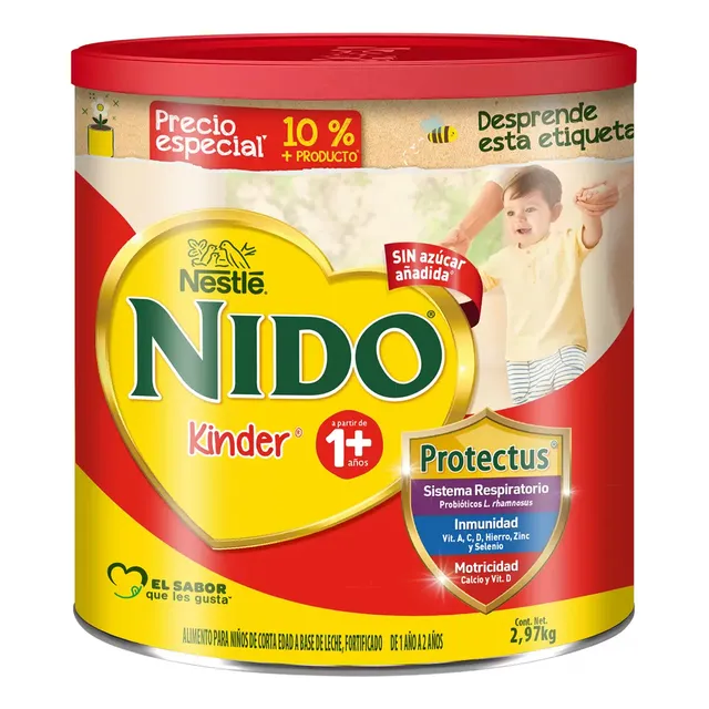 Leche En Polvo Nido Kinder Protectus 2.97 Kilos Natural