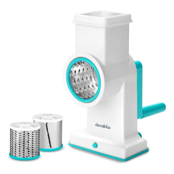 Rallador Cortador Queso Vegetales Manual 3 En 1 Decakila Kmtt186w