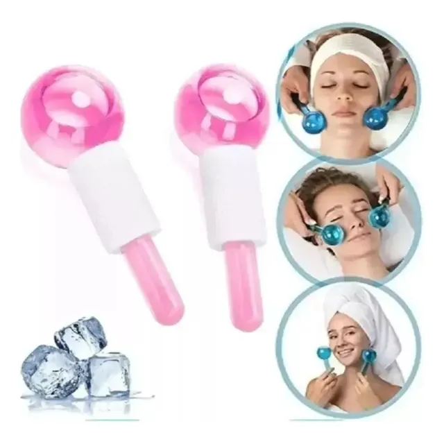 Esferas Faciales En Frío - Masajes Ojeras Arrugas Bolsas