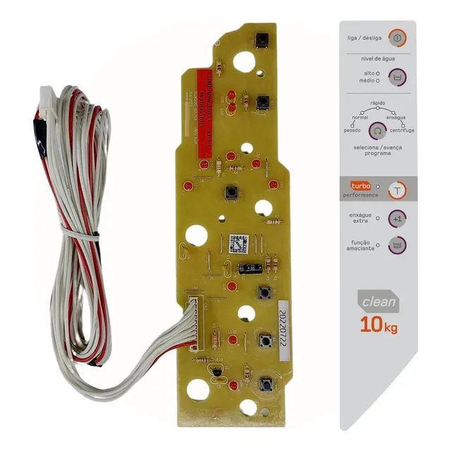 Interface Adesivo Para Brastemp Clean 10kg Bwc10 V3 Bwc10b