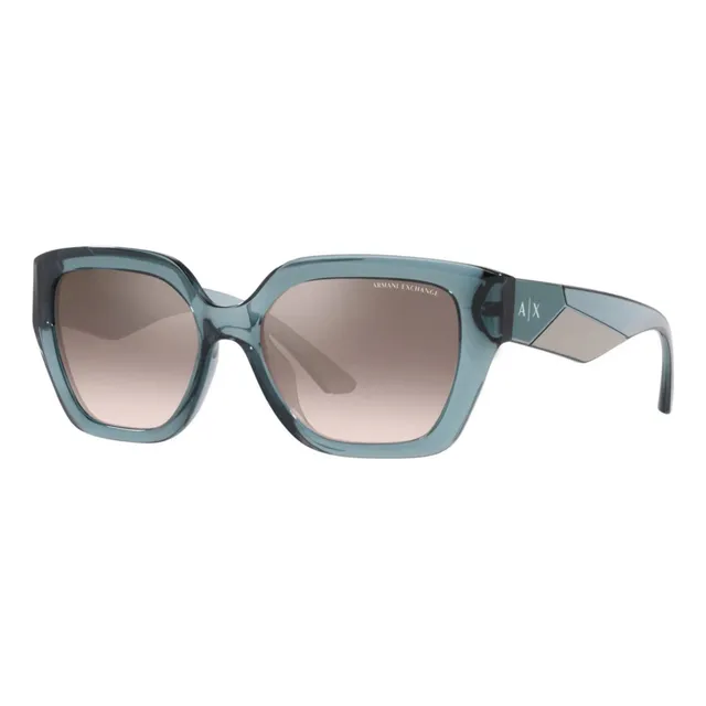 Lentes De Sol Armani Exchange Ax4125su 82408z Auténticos Nueva Colección Azul Claro Marrón Espejeado Y Plata Degradado Azul Claro Azul Claro