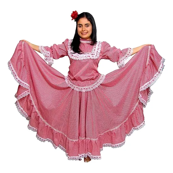 Traje Típico Cumbia Tradicional Tallas 2-4 Niña