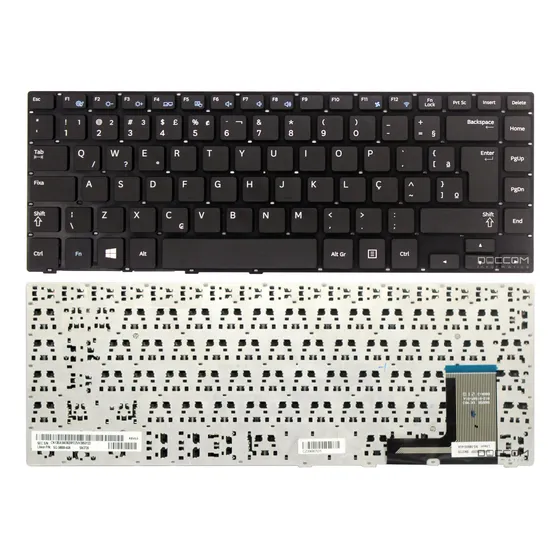 Teclado Para Notebook Samsung Np470r4e-kd1br Np450r4v Com Ç