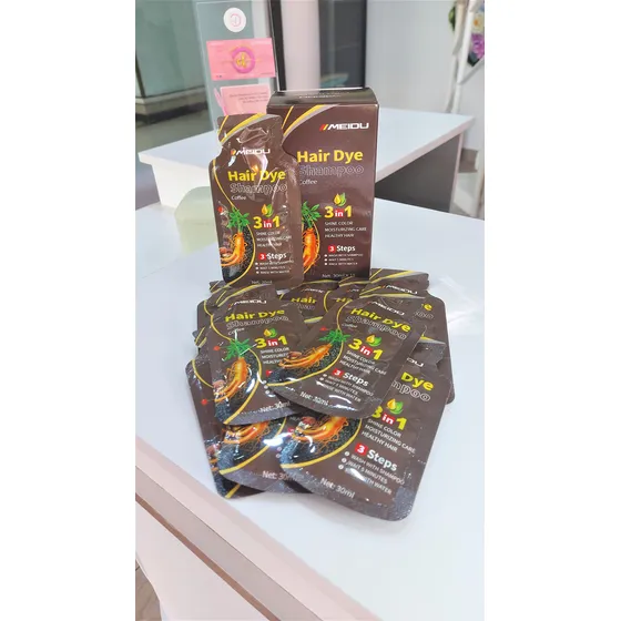 Meidu Shampoo Cubrecanas Cajas De 10 Sobres Original