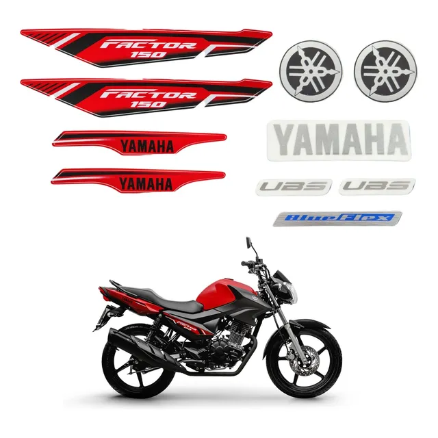 Kit Gráfico Adesivo Completo Factor 150 Vermelho 2022 2023