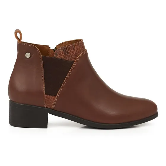 Bota Mujer Cuero Cavatini Confort Briganti Botinetas Zapatos