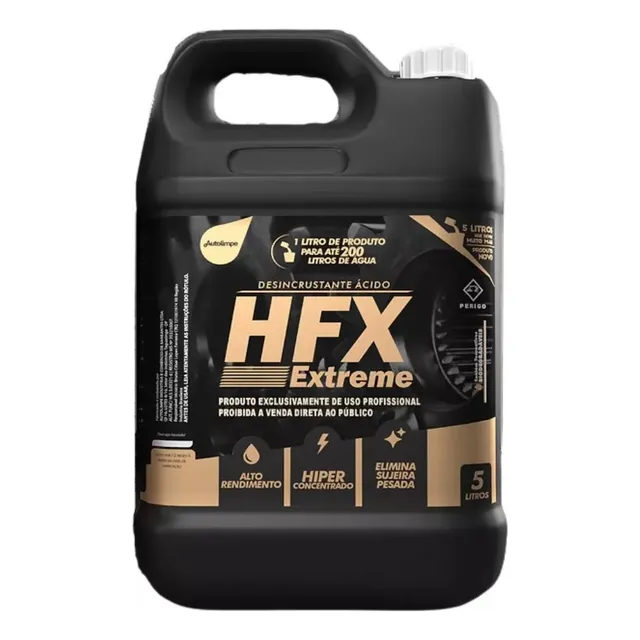 Detergente Automotivo Desincrustante Acido Hfx Extreme 5l