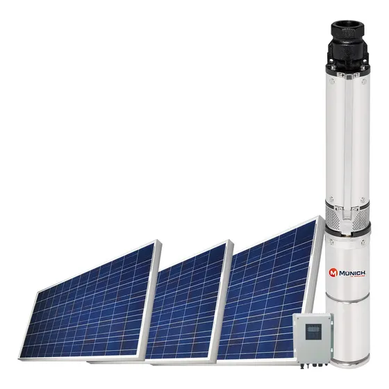 Bomba Sumergible 3 Panel Solar 1 Hp Munich Kit4sdm2/10-ps Color Blanco
