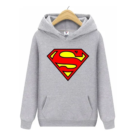 Sudadera Estilo Superman, Unisex Con Capucha Y Cangurera