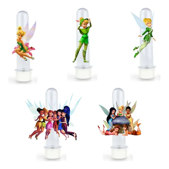 10 Tubetes Personalizados Tema Tinker Bell/sininho