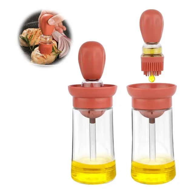 Aceitera Aceitero Cocina Aceite Dispensador Brocha 2 En 1 Si