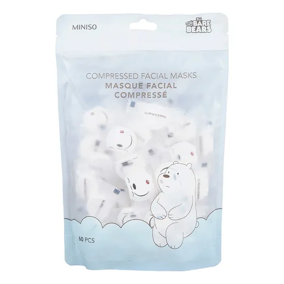 Miniso Mascarillas Faciales Comprimidas, Polar, Chicas - We