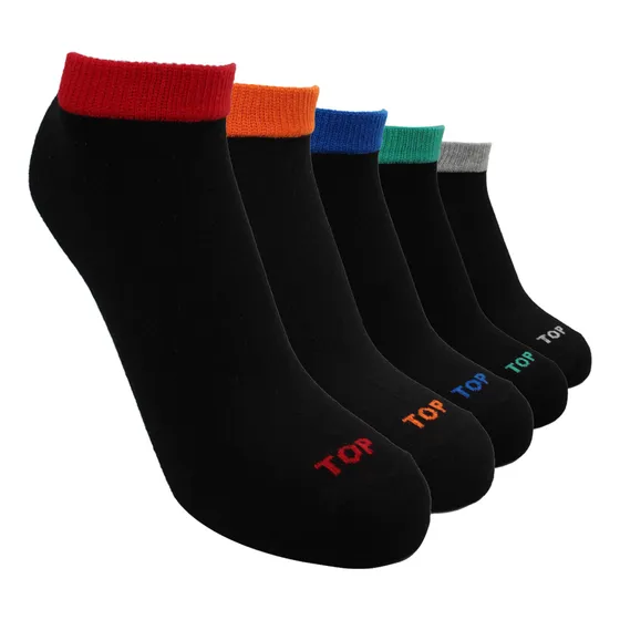 Calcetines Cortos Algodón Niños Pack 5 C1 Top
