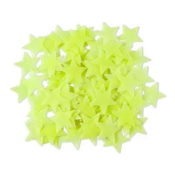 Estrellas Fluorescentes Pack X 50 Brillan Incluye Adhesivo