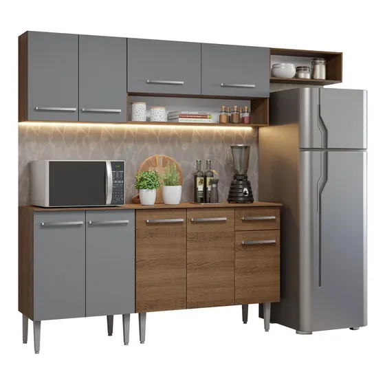 Cocina Integral Completa Modular Madesa Emilly 229cm Mg