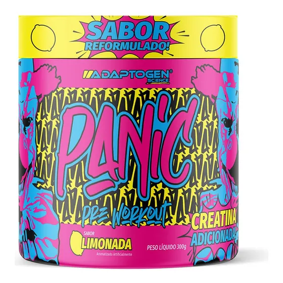 Pré-treino Panic 300g Com Beta Alanina  Adaptogen Preworkout