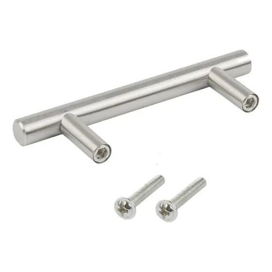 Tirador Bari Tipo T De Acero Inoxidable Redondo 15cm Pack8