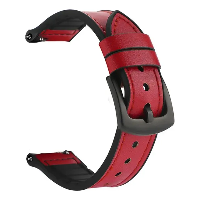 Correa Doble Textura Caucho Cuero Para Amazfit Gtr 3 Pro