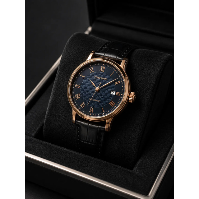 Relógio Social 100% Automático Timewis Pulseira De Couro Relógio Social 100% Automático Timewis Pulseira De Couro