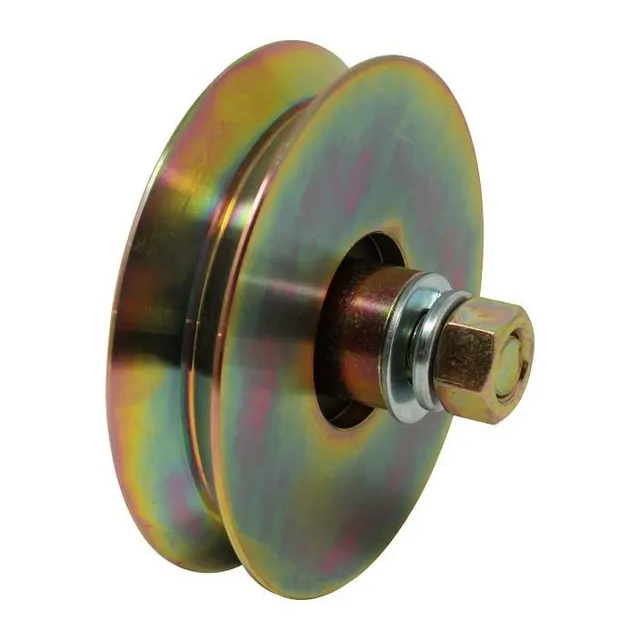 Roldana 70mm 3 PuLG Rueda Porton Canal V Sin Base