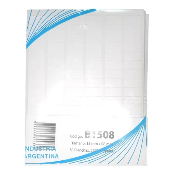 2772 Etiquetas Adhesivas Precios Nombre Oritec Bijou Chica