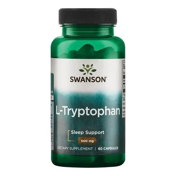 L Triptofano 60 Caps 500mg Swanson Usa Sabor Sin sabor