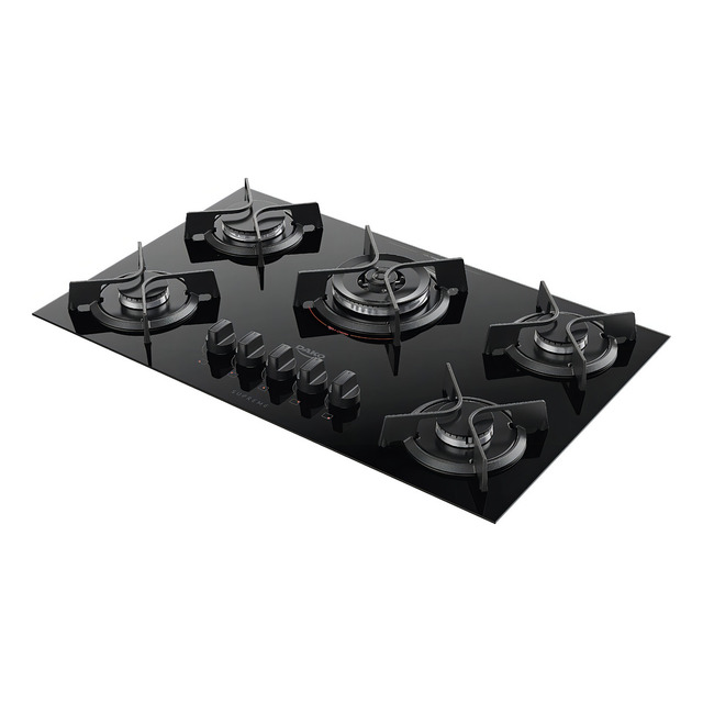 Fogão Cooktop A Gás Dako Fogão Cooktop Embutir Preto Bivolt 5 Queimadores Fogão Cooktop A Gás Dako Fogão Cooktop Embutir Preto Bivolt 5 Queimadores