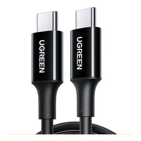 Cabo Turbo Pd Ugreen Duplo Usb-c 100w - 2 Metros Preto
