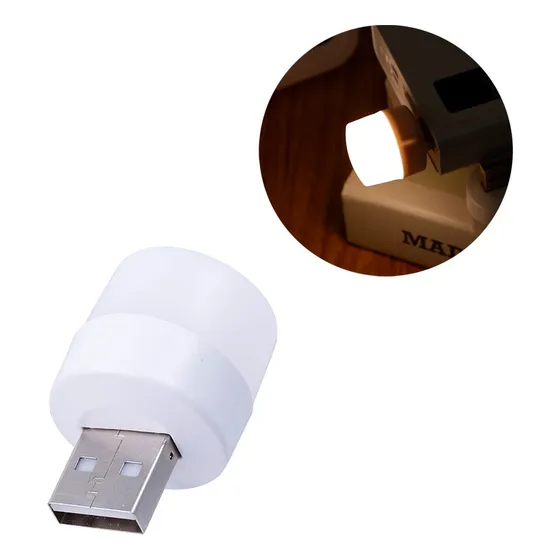 Lámpara De Noche Led Con Luz Nocturna Con Conector Mini Usb,