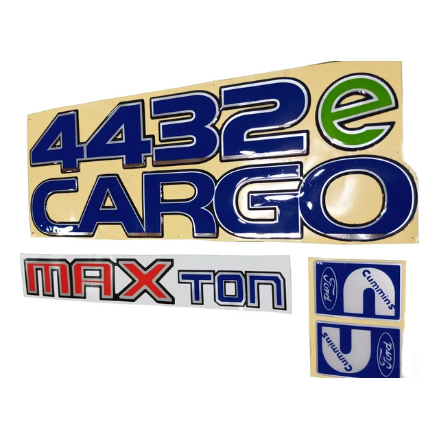 Kit Completo Emblemas Calcomania Ford Cargo 4432e Camion