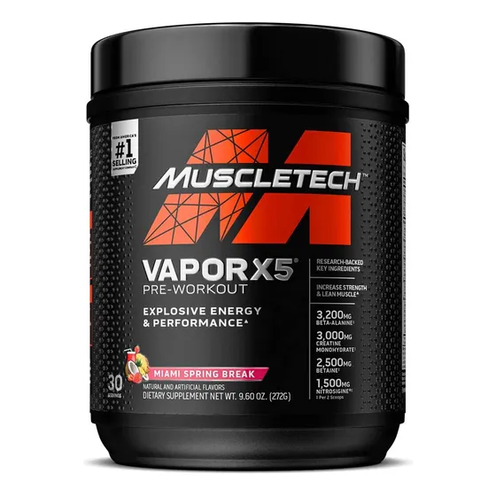 Muscletech Vaporx5 Pre Entreno Preworkout 30 Serv