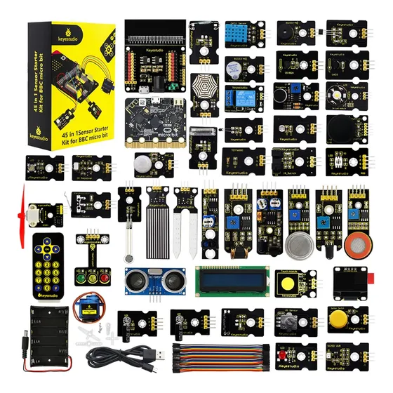 Keyestudio Kit Microbit Con 45 Sensores Para Aprendizaje