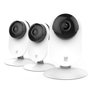 Cámara De Seguridad Para El Hogar Yi Pro 2k De 3 Piezas Con Cámara De Seguridad Para El Hogar Yi Pro 2k De 3 Piezas Con