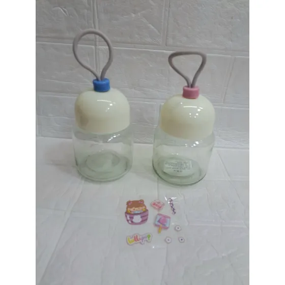Botella Embase De Vidrio Para Agua Bebidas Caliente Y Frías
