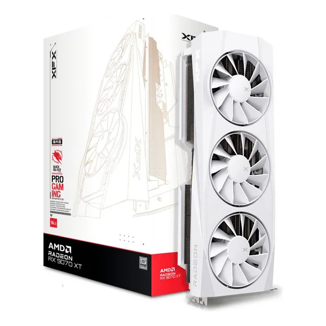 Xfx Quicksilver Amd Radeon Rx 9070 Xt 16gb Gddr6 Triple Fan