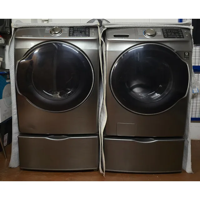 Lavadora + Secadora Samsung Hasta 20kg 120v Color Inox